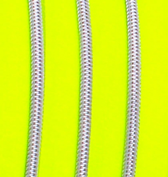 Endlosreißverschluss metallisiert schmal neongelb/silber (1m)